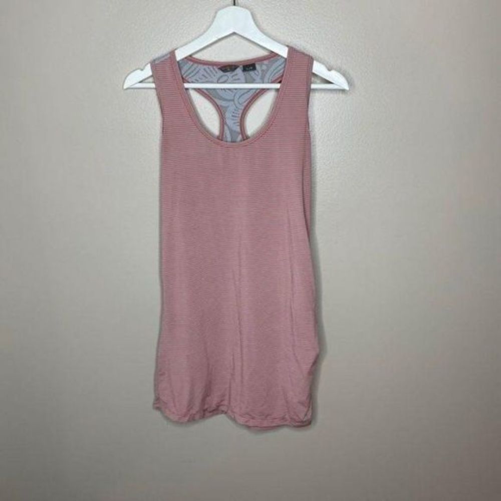 Merrell Pink Gray Striped Tank‎ Dress